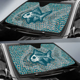 Fish Bone Art Fishing Car Auto Sun Shades 211401