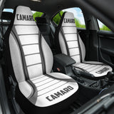 Camaro White Car Seat Covers 211401