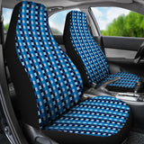 Blue Checked Buffalo Plaid Amazing Car Seat Covers 211606