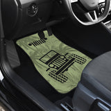 Jeep Offroad Drabolive Black Beach Palms Car Floor Mats Style 2 211201