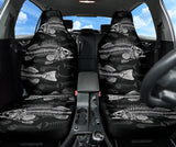 Fish Bone Pattern Fishing Car Seat Covers 211401