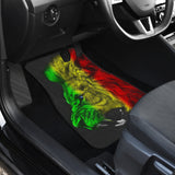 Amazing Gift Ideas Rasta Lion Roaring Car Floor Mats Style 2 211401