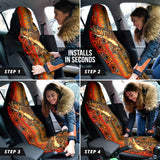 Trout Fish Brown Printing Car Seat Covers 211201