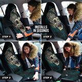 Fish Bone Fishing Wave Effect Car Seat Covers 211401