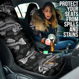 Fish Bone Pattern Fishing Car Seat Covers 211401