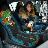 Largemouth Bass Fishing Pattern Printing Car Seat Covers 211201