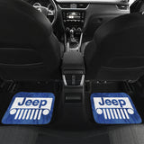 Jeep Offroad Blue White Beach Palms Style 1 Car Floor Mats 211401