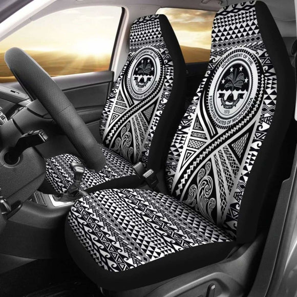 Fsm Car Seat Cover - F S M Seal Polynesian Tattoo Black - 9 174914 - YourCarButBetter
