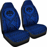 Fsm Car Seat Cover - F S M Seal Polynesian Tattoo Blue - 9 174914 - YourCarButBetter
