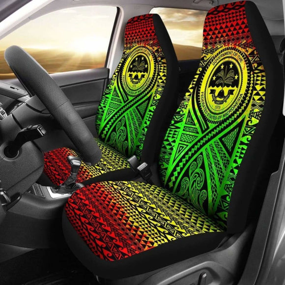 Fsm Car Seat Cover - F S M Seal Polynesian Tattoo Reggae - 9 174914 - YourCarButBetter