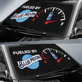 Fueled By Blue Moon Car Sun Shade Beer Sun Visor 172609 - YourCarButBetter