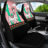 Funny Alpaca Cactus Pattern Lovely Car Seat Covers 212003 - YourCarButBetter