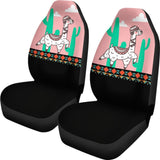 Funny Alpaca Cactus Pattern Lovely Car Seat Covers 212003 - YourCarButBetter