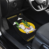Funny Alpaca With Cactus Car Floor Mats 212003 - YourCarButBetter