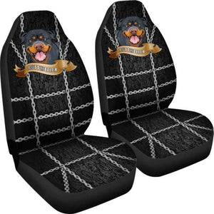 Funny Chain Rottweiler Car Seat Covers 201309 - YourCarButBetter