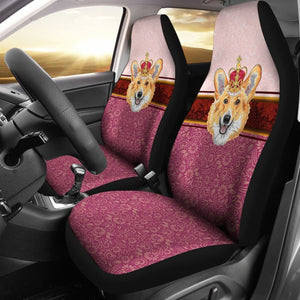 Funny Corgi Dog Design Car Seat Covers 211205 - YourCarButBetter