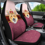 Funny Corgi Dog Design Car Seat Covers 211205 - YourCarButBetter