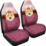 Funny Corgi Dog Design Car Seat Covers 211205 - YourCarButBetter