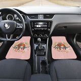 Funny Floral Sloth Can Sleep All Day Car Floor Mats 211001 - YourCarButBetter