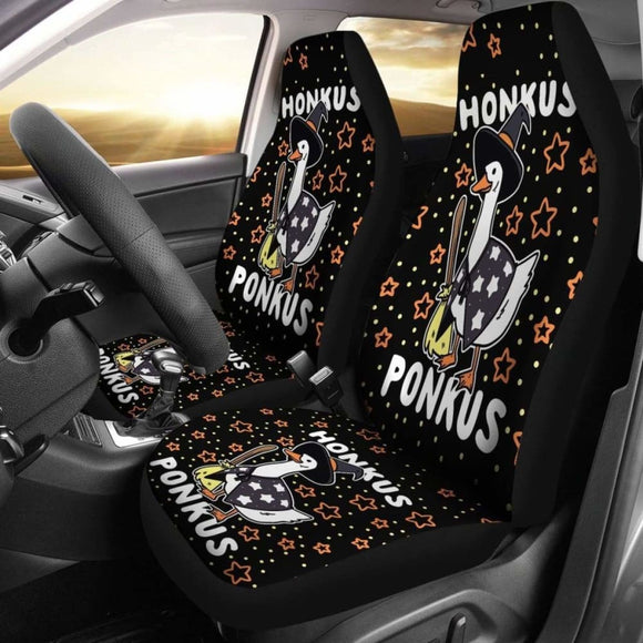 Funny Halloween Witches Duck Cute Honkus Ponkus Car Seat 102802 - YourCarButBetter