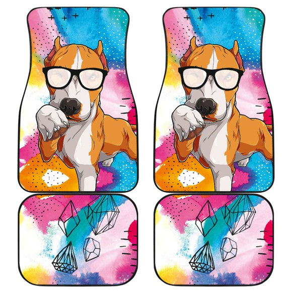 Funny Pitbull Amazing Gift For Pitbull Lovers Car Floor Mats 212501 - YourCarButBetter