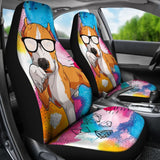 Funny Pitbull Amazing Gift For Pitbull Lovers Car Seat Covers 212501 - YourCarButBetter