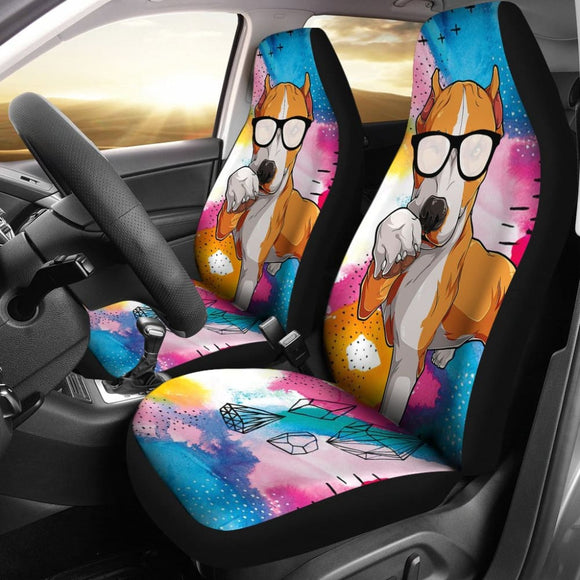 Funny Pitbull Amazing Gift For Pitbull Lovers Car Seat Covers 212501 - YourCarButBetter