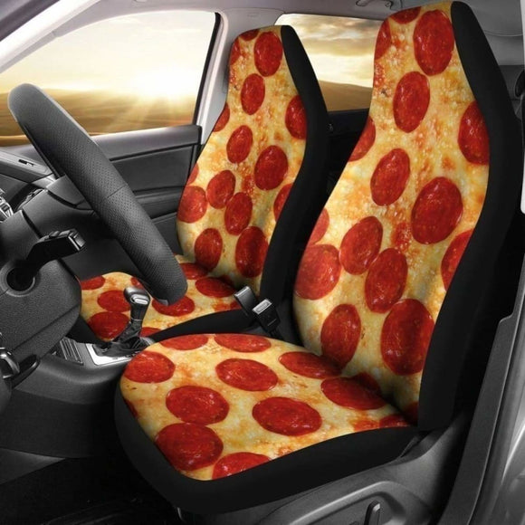 Funny Pizza Pepperoni Car Seat Covers 142711 - YourCarButBetter