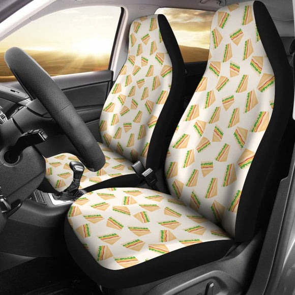 Funny Sandwich Pattern Car Seat Covers 211703 - YourCarButBetter