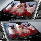 Funny Santa Sun Shade Amazing Best Gift Ideas 103406 - YourCarButBetter