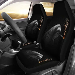 Funny Sloth Smoking Car Seat Covers 144902 - YourCarButBetter