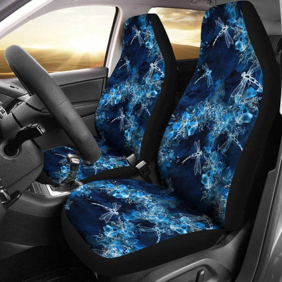 Galaxy Of Dragonfly Car Seat Covers 210302 - YourCarButBetter