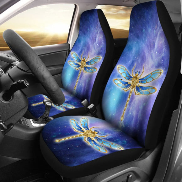 Galaxy Of Dragonfly Car Seat Covers 211802 - YourCarButBetter