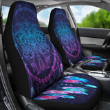Galaxy Purple Dreamcatcher Native American Design Car Seat Covers 093223 - YourCarButBetter