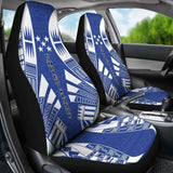 Gambier Islands Car Seat Covers - Gambier Islands Flag Polynesian Tattoo Flag - 9 174914 - YourCarButBetter