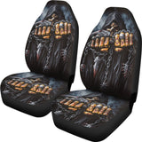 Game Over Skull Grim Reaper Car Seat Covers 101819 - YourCarButBetter