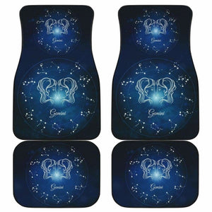 Gemini Zodiac Sign Car Floor Mats Amazing Gift 211902 - YourCarButBetter