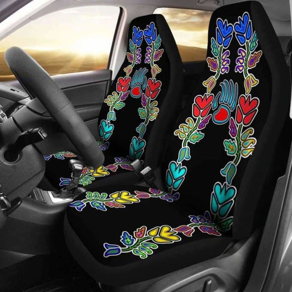 Generations Floral Black with Bearpaw Car Seat Covers 153908 - YourCarButBetter