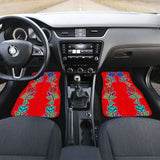 Generations Floral Old Tradecloth Red Car Floor Mats 153908 - YourCarButBetter