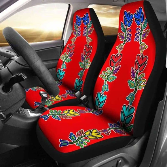 Generations Floral Red Car Seat Covers 153908 - YourCarButBetter