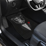 Gentle Monkey Smoking With Rose Car Floor Mats 211804 - YourCarButBetter