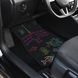 Geometric School Of Fish Fishing Car Floor Mats 182417 - YourCarButBetter