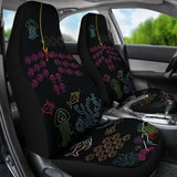 Geometric School Of Fish Fishing Car Seat Covers 182417 - YourCarButBetter