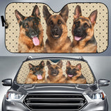 German Shepherd Dog Car Auto Sun Shades 210901 - YourCarButBetter