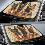 German Shepherd Dog Car Auto Sun Shades 210901 - YourCarButBetter
