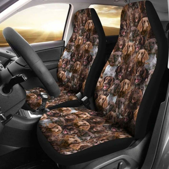 German Spaniel Full Face Car Seat Covers 195016 - YourCarButBetter