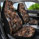German Spaniel Full Face Car Seat Covers 195016 - YourCarButBetter