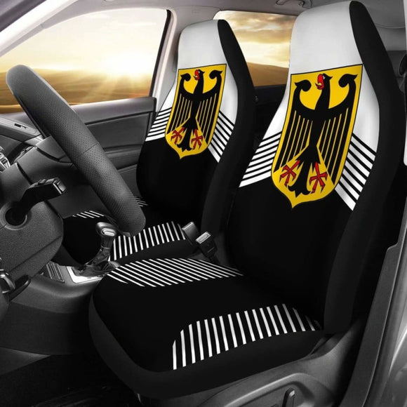 Germany White Coat Of Arms Car Seat Covers Amazing 105905 - YourCarButBetter