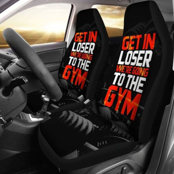 Get In Loser Gym Car Seat Covers 192609 - YourCarButBetter
