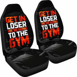 Get In Loser Gym Car Seat Covers 192609 - YourCarButBetter